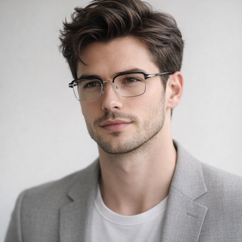 Frameless Smart Zoom Reading Glasses for Men & Women - High-Definition Vision, Blue Light Filter, Ergonomic Design with Soft Silicone Nose Pads