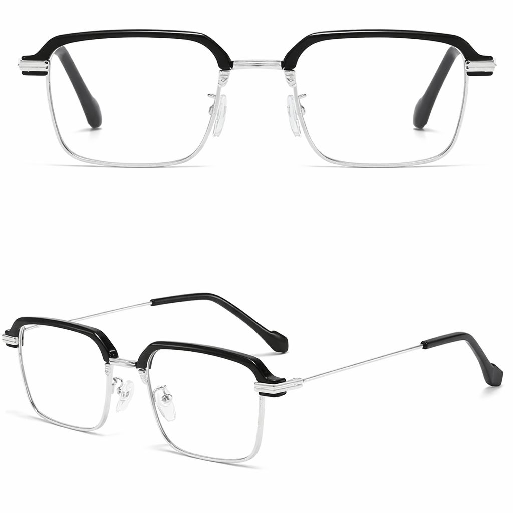 Frameless Smart Zoom Reading Glasses for Men & Women - High-Definition Vision, Blue Light Filter, Ergonomic Design with Soft Silicone Nose Pads